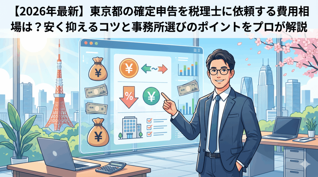 【2026年最新】東京都の確定申告を税理士に依頼する費用相場は？安く抑えるコツと事務所選びのポイントをプロが解説