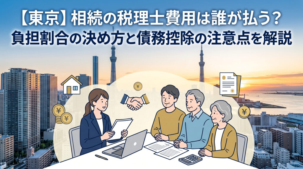 【東京】相続の税理士費用は誰が払う？負担割合の決め方と債務控除の注意点を解説
